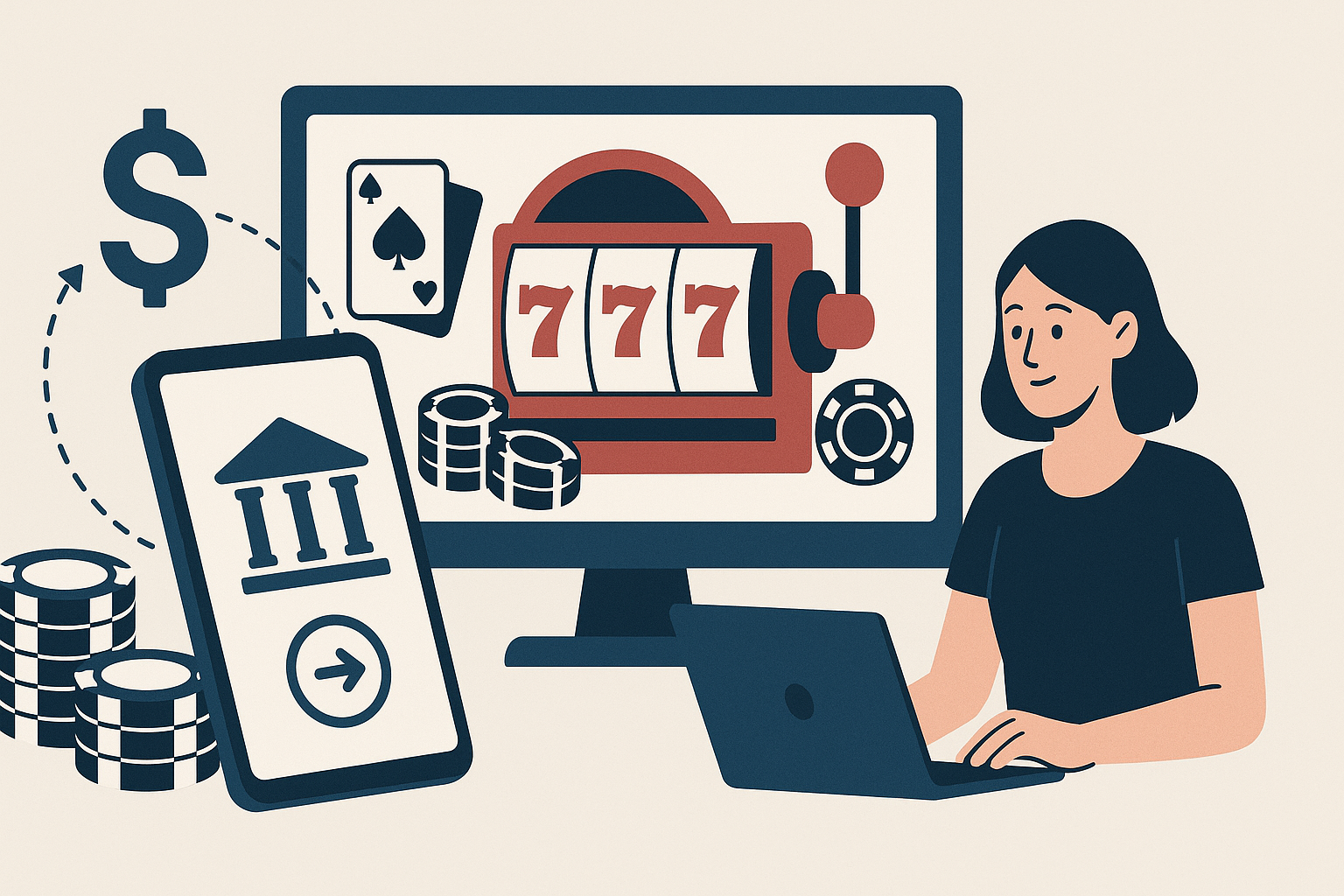 Casino with bank transfer